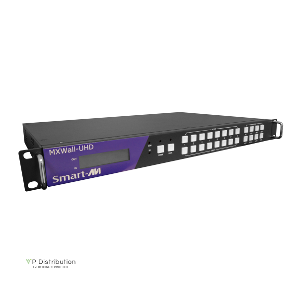 SmartAVI Video Wall Processor and Matrix Switch 4k 8-Input. 8-Output  Includes: [MXWALL-UHD, (CCPWR06)]