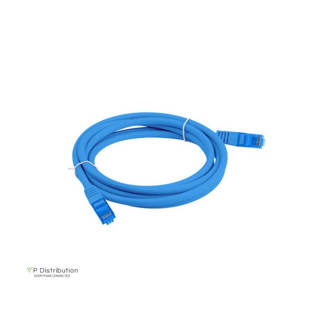PATCHCORD CAT.6A S/FTP LSZH CCA 1.5M BLUE FLUKE PASSED LANBERG