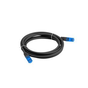 PATCHCORD CAT.6A S/FTP LSZH CCA 1.5M BLACK FLUKE PASSED LANBERG