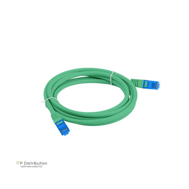 PATCHCORD CAT.6A S/FTP LSZH CCA 1M GREEN FLUKE PASSED LANBERG