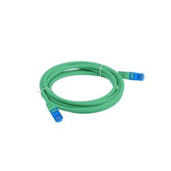 PATCHCORD CAT.6A S/FTP LSZH CCA 2M GREEN FLUKE PASSED LANBERG
