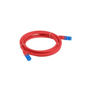 PATCHCORD CAT.6A S/FTP LSZH CCA 1.5M RED FLUKE PASSED LANBERG