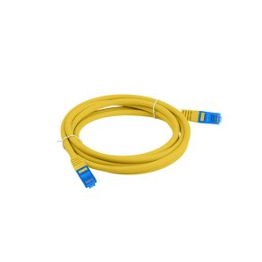 PATCHCORD CAT.6A S/FTP LSZH CCA 1M YELLOW FLUKE PASSED LANBERG
