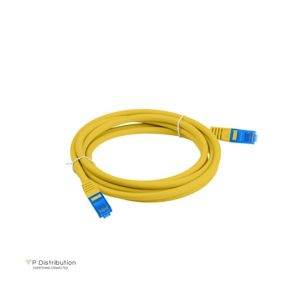 PATCHCORD CAT.6A S/FTP LSZH CCA 1M YELLOW FLUKE PASSED LANBERG