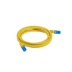 PATCHCORD CAT.6A S/FTP LSZH CCA 3M YELLOW FLUKE PASSED LANBERG
