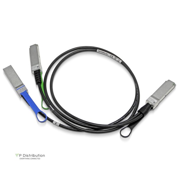 PeakOptical MCP7H50-H001R30 compliable DAC splitter 200G QSFP56 to 2x100G QSFP56, PAM4, 1M Passive Cable