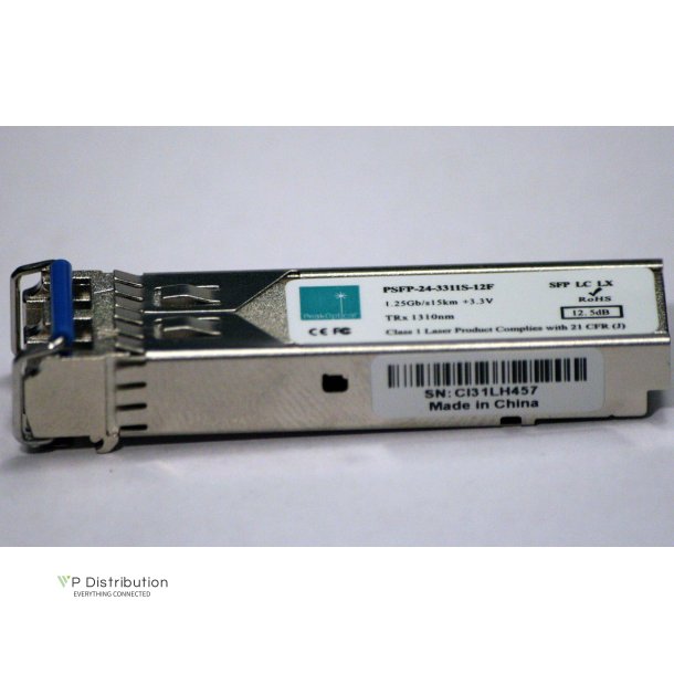 PeakOptical GLC-LH-SM LACGLX MGBLX1 Compliable 1310nm, 15km, 12.5dB, 1.25Gb/s PeakOptical ReNew