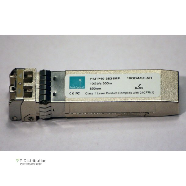 PeakOptical SFP-10G-SR Compatible SFP+ SR 300m 10Gb, 850nm, with DDMI PeakOptical ReNew