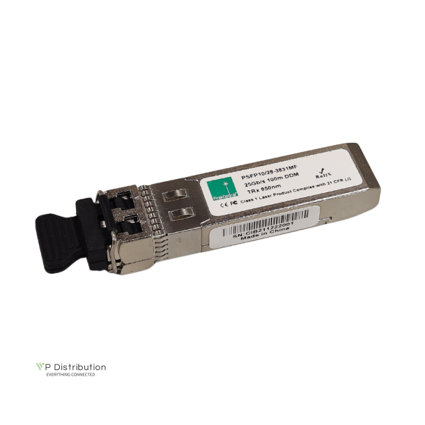 PeakOptical SFP-25G-SR-S compliable SFP28, 25Gb/s LC, 100 m, 850nm, VCSEL with DDMI 