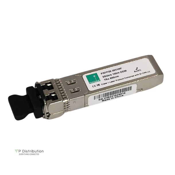 PeakOptical 845398-B21 compliable SFP28, 25Gb/s LC, 100 m, 850nm, VCSEL with DDMI 