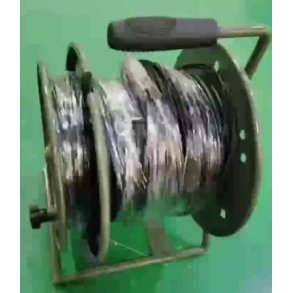 PeakOptical LC/APC-LC/APC, 4-core, SM, 100M, 3.0mm Military Grade Armored Cable, Metal Drum Fan out: 50 cm, Fiber Diameter: 9/125µm