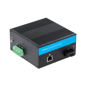 PeakOptical Ethernet Media Converter with 1 SFP Port 10/100/1000Mb/s, External 2A PSU, Extended Temperature Range