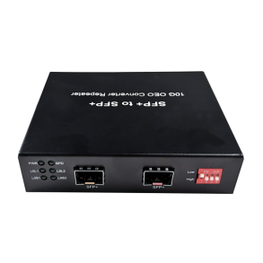 PeakOptical Ethernet Media Converter, 2 SFP+ Ports 10Gb/s, AC adapter 