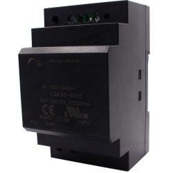 Brainboxes 60W Single Output Industrial DIN Power Supply
