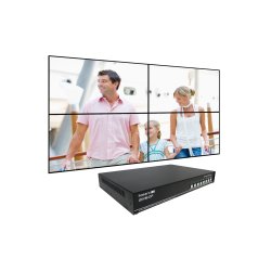 SmartAVI HDMI Matrix &amp; WALL System 4X4 . Includes: [QWALL-HD and PS12VD3A-wllmt]