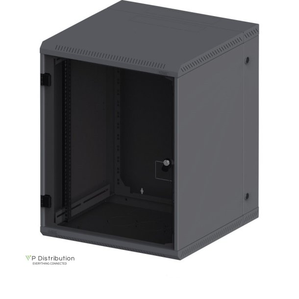 Triton 19" Wall Cabinet 18U, 600X595Mm, One-Piece, Black