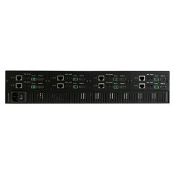 SmartAVI HDMI, Single-Head, RS232 &amp; IR 8-Port Rackmount Extender Transmitter over a Single Cat5e/6 Cable. Includes: [RK8- HDXULT-TX, CCWPWR] HDX/HLX-POE-RX-S (PS5VD3A-wllmt)not included