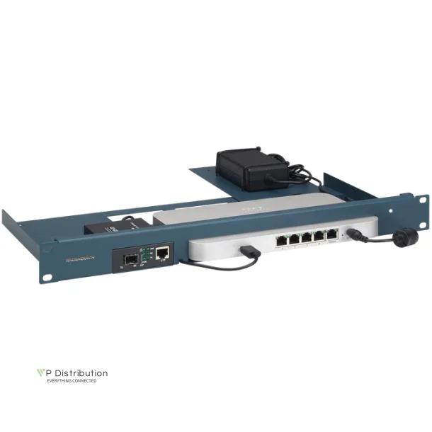 Rack mount Kit for Cisco Meraki MX64 / MX67 / MX67C + Media Convertor