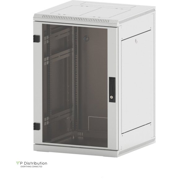 Triton 19" Network Cabinet 18U, 800X900Mm, Glass Door, Grey