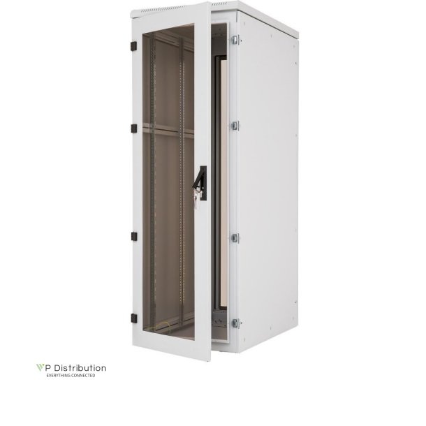 Triton 19" Network Cabinet 32U, 800X1100Mm, Glass Door, Grey