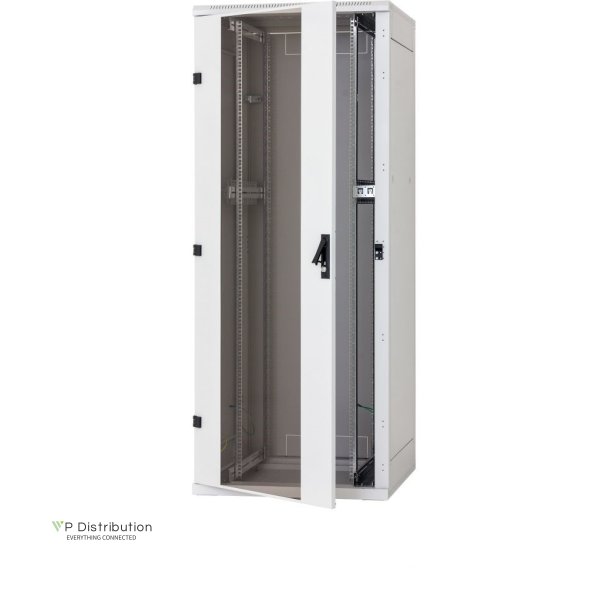 Triton 19" Network Cabinet 22U, 800X800Mm, Glass Door, Grey