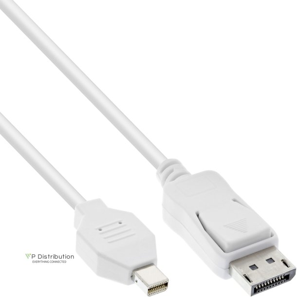 InLine&reg; Mini DisplayPort to DisplayPort Cable white 5m