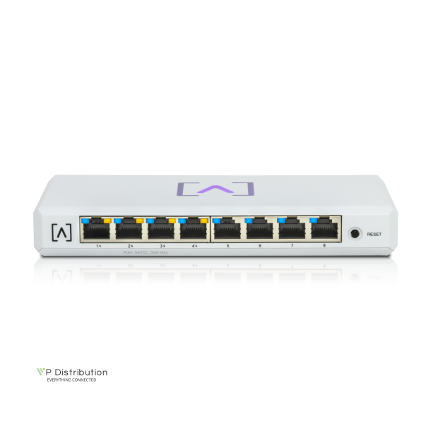 Alta Labs S8-POE, 8-port PoE Switch, 60W,external PSU, Mount