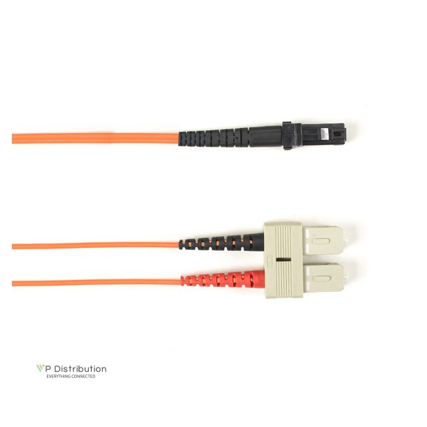 Black Box 50 MM FO PATCH CABLE DUPLX, PVC, OR, SCMT