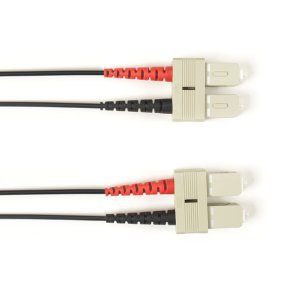 Black Box SM FO PATCH CABLE DUPLX, PLENUM, BK, SCSC