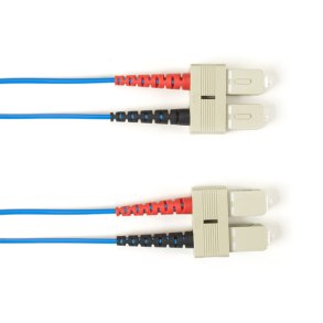 Black Box OM4 MM FO PATCH CABLE DUPLX, PLENUM, BLUE, SCSC