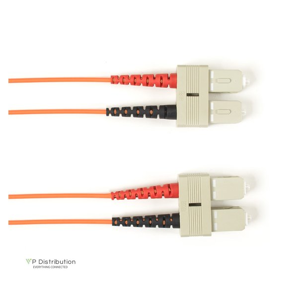 Black Box 50 MM FO PATCH CABLE DUPLX, PVC, OR, SCSC