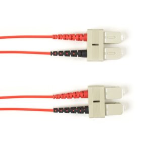 Black Box 62.5 MM FO PATCH CABLE DUPLX, LSZH, RED, SCSC