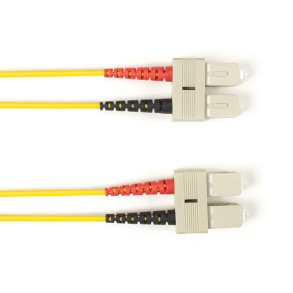 Black Box SM FO PATCH CABLE DUPLX, PVC, YL, SCSC