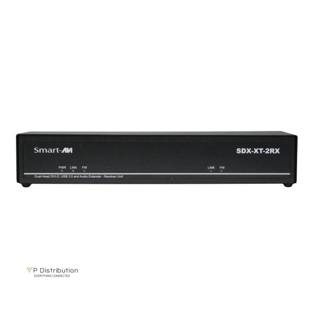 SmartAVIDVI-D,Dual-Head, USB 2.0, Audio, CAT5/5e/6 Receiver. Includes: [SDX-XT-2P-RX-S, (PS5VD3A-wllmt)]