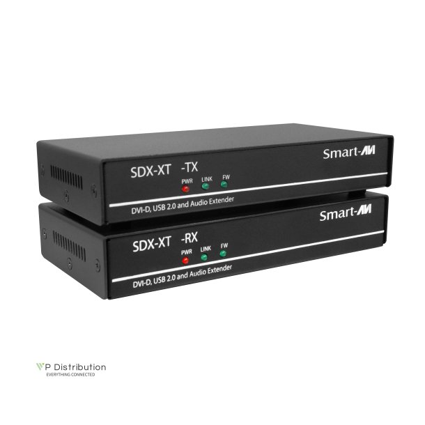 SmartAVIDVI-D,Single-Head, USB 2.0, Audio, CAT5/5e/6 Extender. Includes: [SDX-XT-TX-S, SDX-XT-RX-S, 2 X (PS5VD3A-wllmt)]