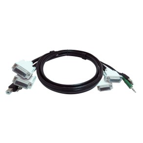 Black Box 6 Ft Kvm Usb Dual Link Dual Dvi Cable With Audio