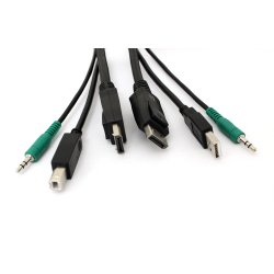 Black Box 6 Ft Kvm Usb Displayport Cable With Audio -Taa Compliant