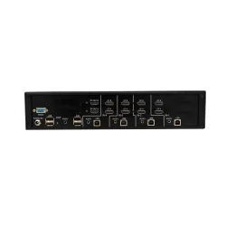 SmartAVI DisplayPort In, 4-Port, Dual-Head, HDMI Out KVM Switch with USB 2.0 and Audio Support. [D2H-4P-DUO, PS12VD2A]