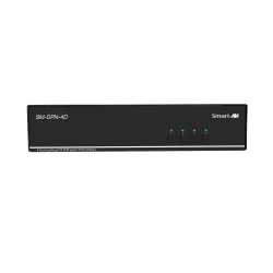 SmartAVI Dual Head 4-Port DisplayPort KVM Switch with Audio and USB 2.0 Support. Includes: [SM-DPN-4D, PS12VD2A]