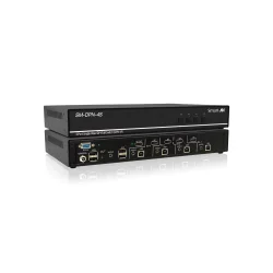 SmartAVI 4-Port DisplayPort KVM Switch with Audio and USB 2.0 Support. Includes: [SM-DPN-4S, PS12VD2A]