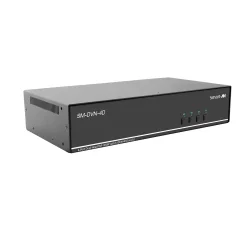 SmartAVI DVI-D, 4-Port, Dual-Head, KVM Switch with USB 2.0 &amp; Stereo Audio support and Keyboard/Mouse Emulation. Includes: [SM-DVN-4D, PS5VD4A]