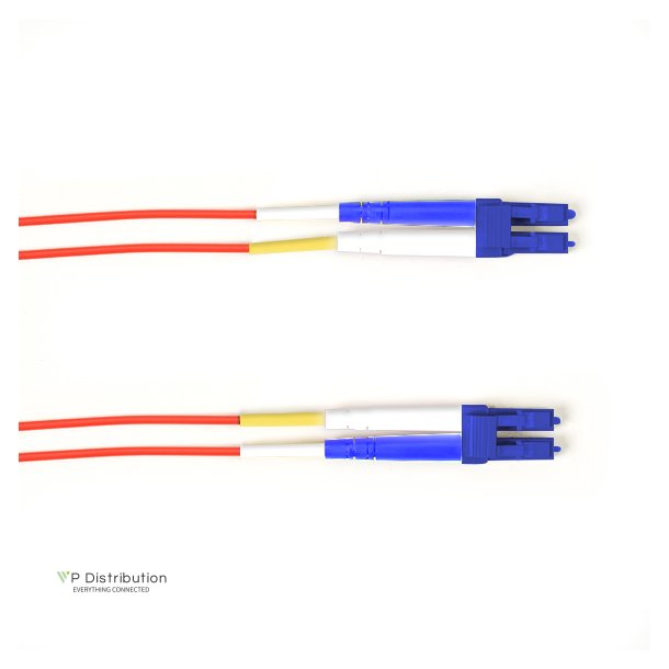 Black Box SM FO PATCH CABLE DUPLX, PVC, RED, LCLC