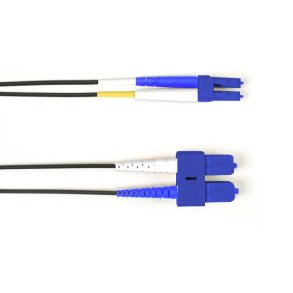 Black Box SM FO PATCH CABLE DUPLX, PLENUM, BLUE, SCLC