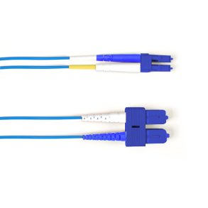 Black Box SM FO PATCH CABLE DUPLX, PVC, BLUE, SCLC