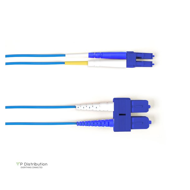 Black Box SM FO PATCH CABLE DUPLX, PVC, BLUE, SCLC