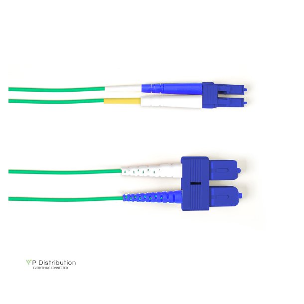 Black Box SM FO PATCH CABLE DUPLX, PVC, GN, SCLC