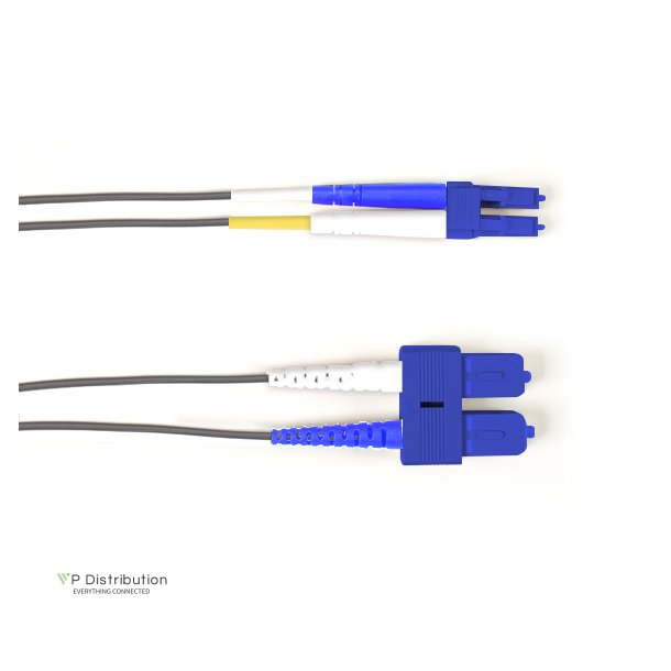 Black Box SM FO PATCH CABLE DUPLX, PVC, GR, SCLC