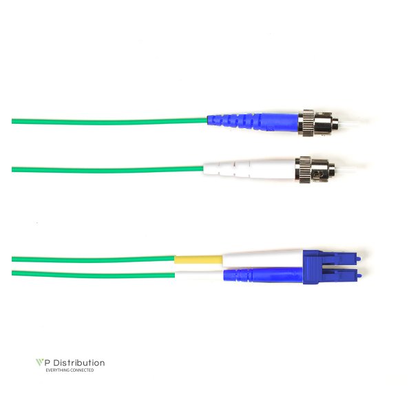 Black Box SM FO PATCH CABLE DUPLX, PLENUM, GN, STLC