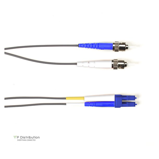 Black Box SM FO PATCH CABLE DUPLX, PLENUM, GR, STLC