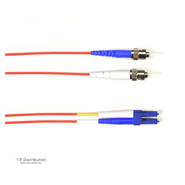 Black Box SM FO PATCH CABLE DUPLX, PVC, RED, STLC